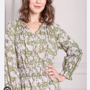 Senlis Helene tiered ruffle midi dress Small